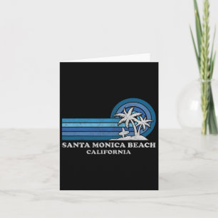 Santa Monica Beach California Family Summer Vacati Card