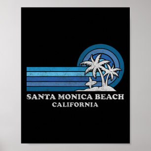 Santa Monica Beach California Family Summer Vacati Poster