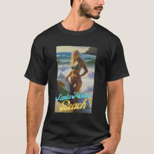 Santa Monica Beach California Parasdise Beautiful T-Shirt