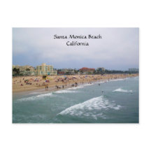 SANTA MONICA BEACH,CALIFORNIA postcard
