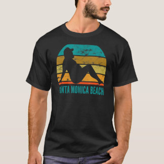 Santa Monica Beach Humour Drinking Adult Joke T-Shirt