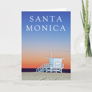 Santa Monica Beach   Los Angeles, California Card