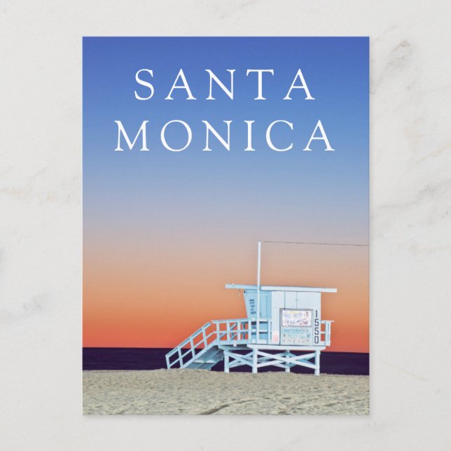 Santa Monica Beach | Los Angeles, California Postcard (Front)