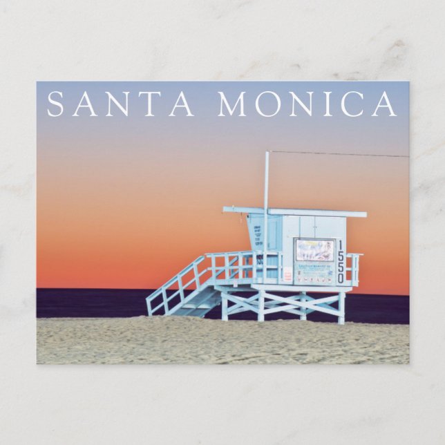 Santa Monica Beach | Los Angeles, California Postcard (Front)