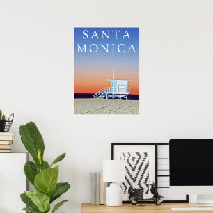 Santa Monica Beach   Los Angeles, California Poster