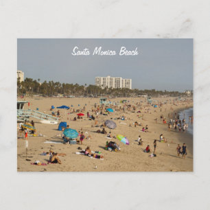 Santa Monica Beach Postcard