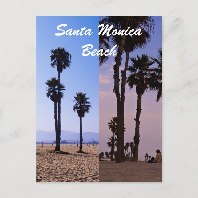 Santa Monica Beach Postcard (Front)