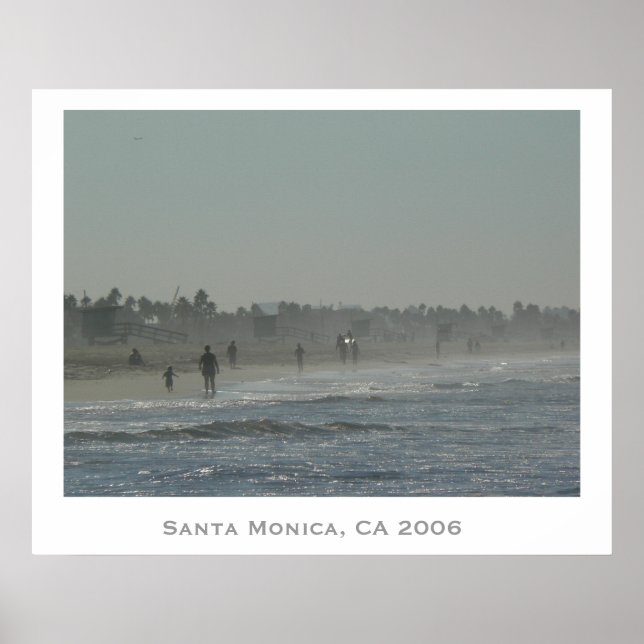 Santa Monica Beach Poster (Front)