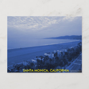 SANTA MONICA BLUE  POSTCARD