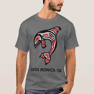 Santa Monica, CA Native American Orca Killer Whale T-Shirt