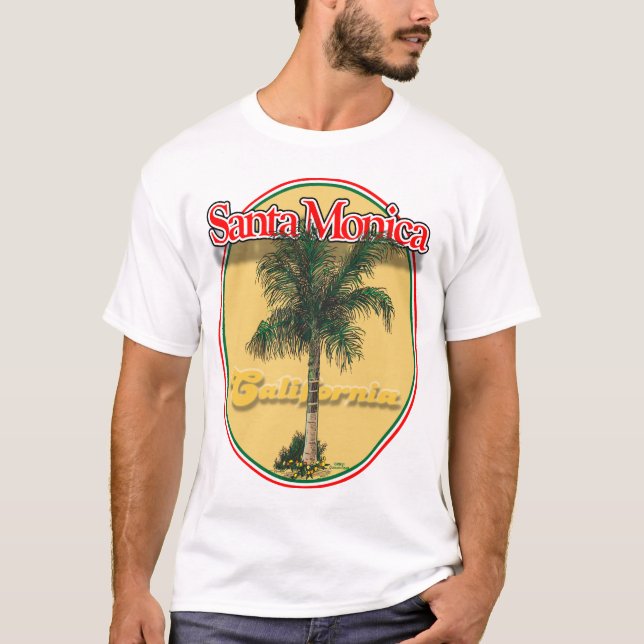 Santa Monica CA palm shirt (Front)