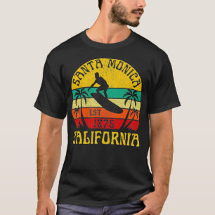 Santa Monica California Beach Surf Summer Vacation T-Shirt