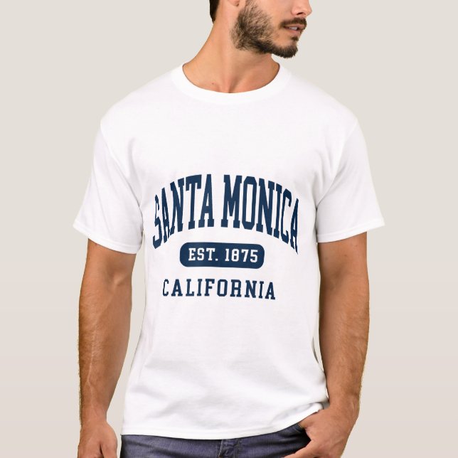 Santa Monica California Est 1875 Souvenir T-Shirt (Front)