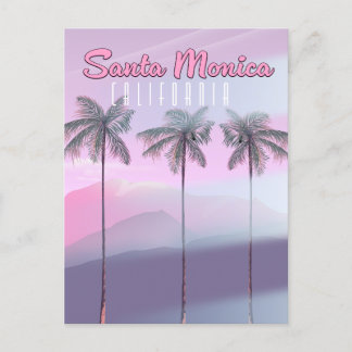 Santa Monica California Holiday Postcard
