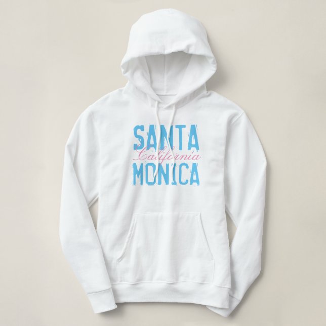 Santa Monica California Hoodie (Design Front)