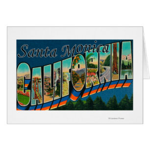 Santa Monica, California - Large Letter Scenes