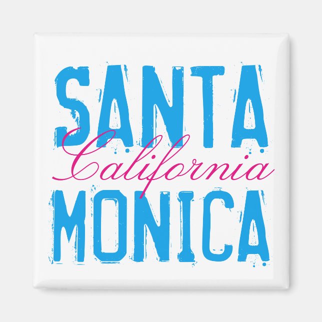 Santa Monica California Magnet (Front)