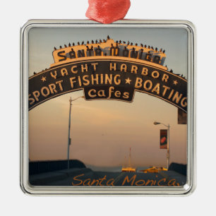 Santa Monica California Metal Tree Decoration