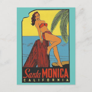 Santa Monica, California  -  Postcard