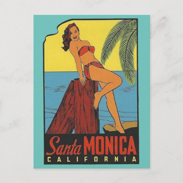 Santa Monica, California  -  Postcard (Front)