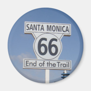 Santa Monica, California - RT 66 Magnet