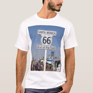 Santa Monica, California - RT 66 T-Shirt
