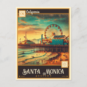 Santa Monica, California Vintage Postcard