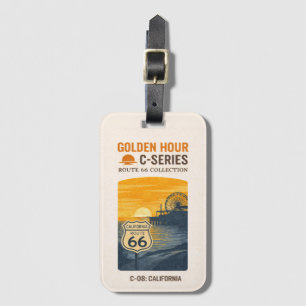 Santa Monica Centennial Pier Sunset Luggage Tag
