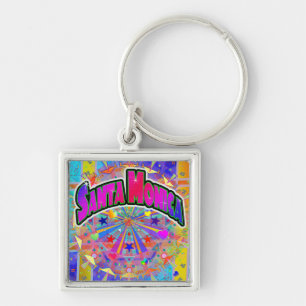 Santa Monica Cosmic Unity Keychain