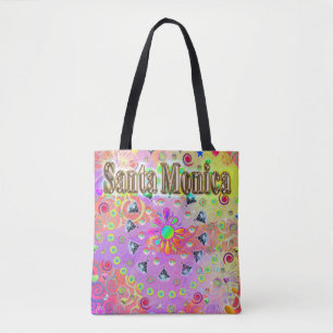 Santa Monica Lucky Golden Tote Bag