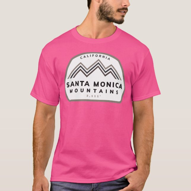 Santa Monica Mountains California Ca Mountains Hik T-Shirt (Front)