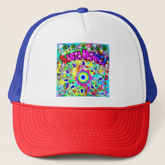Santa Monica “Mystic Dance”  Trucker Hat (Front)