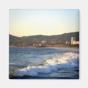 Santa Monica Pier as seen from Venice Beach Magnet