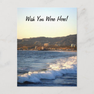 Santa Monica Pier as seen from Venice Beach Postcard