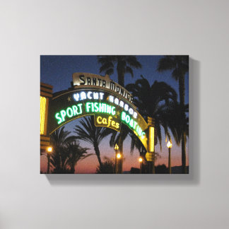 Santa Monica Pier at Sunset Canvas