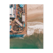 SANTA MONICA PIER, CALIFORNIA - AERIAL VIEW