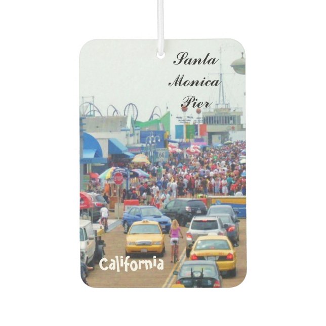 SANTA MONICA PIER, CALIFORNIA case Car Air Freshener (Front)