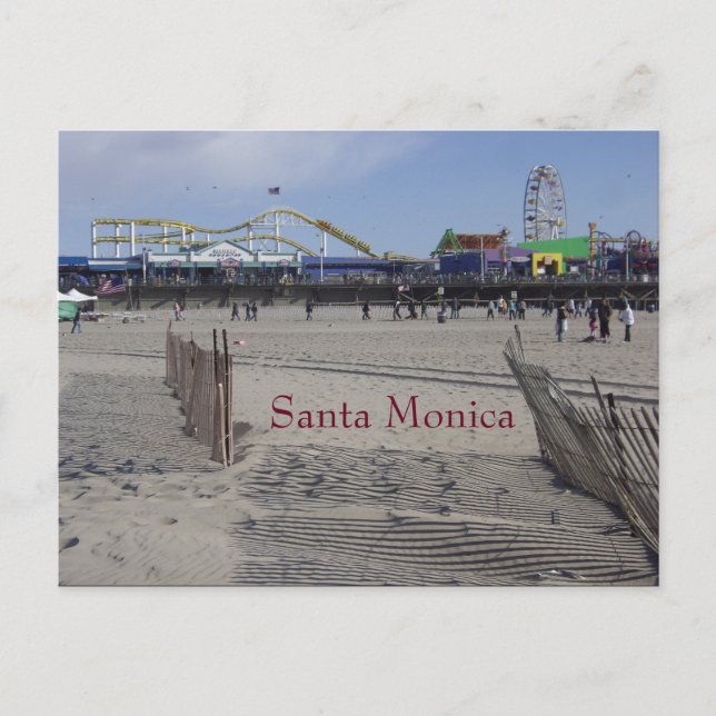 Santa Monica Pier California Postcard (Front)