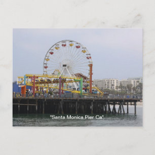 "Santa Monica Pier" California Postcard