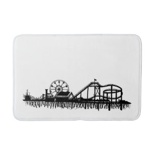 Santa Monica Pier Los Angeles California Beach Bath Mat