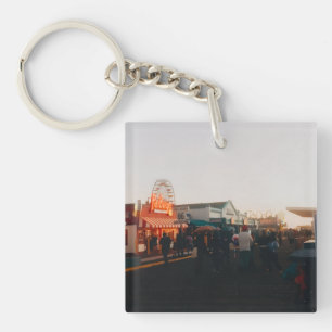 Santa Monica Pier, Los Angeles, California Key Ring