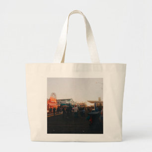 Santa Monica Pier, Los Angeles, California Large Tote Bag