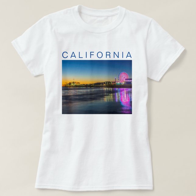 Santa Monica Pier | Los Angeles, California T-Shirt (Design Front)