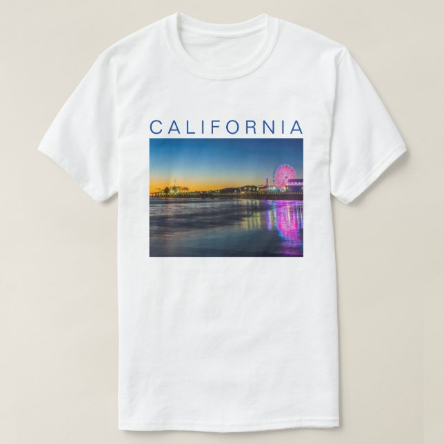 Santa Monica Pier | Los Angeles, California T-Shirt (Design Front)