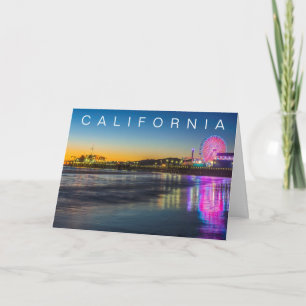 Santa Monica Pier   Los Angeles   Happy Birthday Card