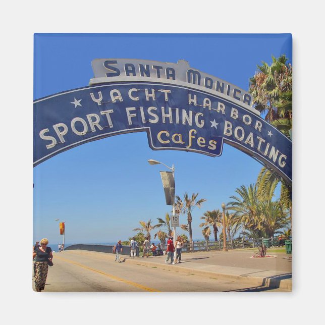 Santa Monica Pier Magnet (Front)