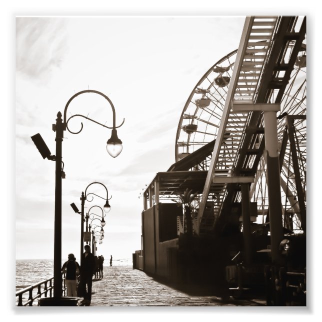 Santa Monica Pier Photo Print (Front)