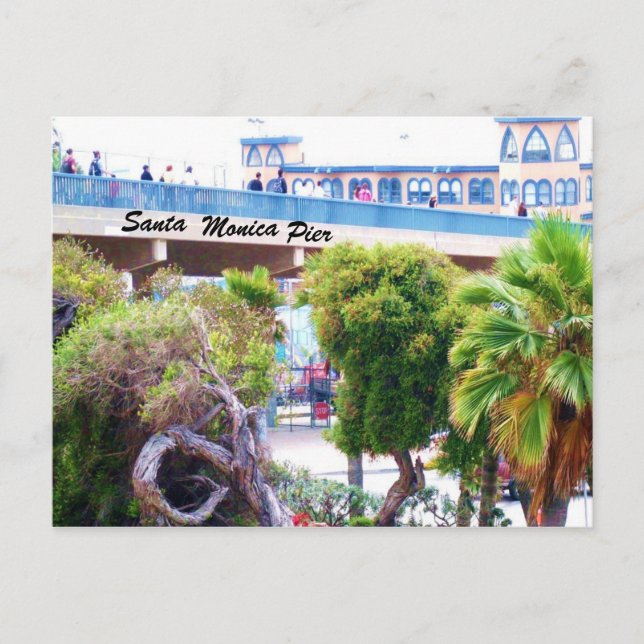 SANTA MONICA PIER post card (Front)
