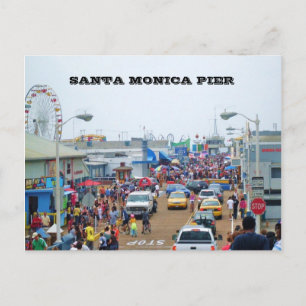 SANTA  MONICA  PIER postcard