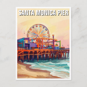 Santa Monica Pier Postcard
